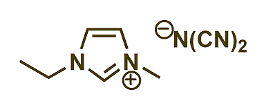 1-Ethyl-3-methylimidazolium dicyanamide 구조식