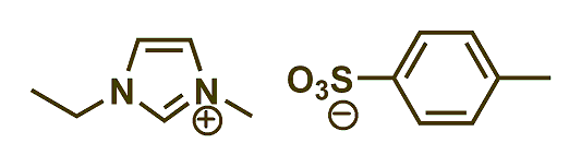 1-Ethyl-3-methylimidazolium tosylate 구조식