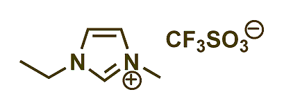 1-Ethyl-3-methylimidazolium triflate 구조식