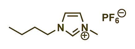 1-Butyl-3-methylimidazolium hexafluorophosphate 구조식