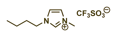 1-Butyl-3-methylimidazolium triflate 구조식