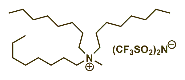 Methyltrioctylammonium bis(trifluoromethylsulfonyl)imide 구조식