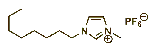 1-Methyl-3-octylimidazolium hexafluorophosphate 구조식