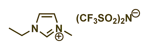 1-Ethyl-3-methylimidazolium bis(trifluoromethylsulfonyl)imide 구조식