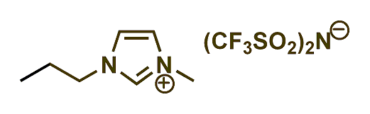 1-Methyl-3-propylimidazolium bis(trifluoromethylsulfonyl)imide 구조식