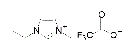 1-Ethyl-3-methylimidazolium trifluoroacetate 구조식