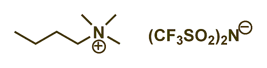 Butyltrimethylammonium bis(trifluoromethylsulfonyl)imide 구조식
