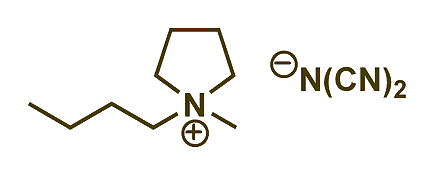 1-Butyl-1-methylpyrrolidinium dicyanamide 구조식