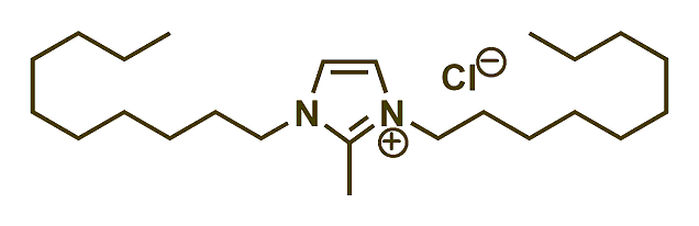1,3-Didecyl-2-methylimidazolium chloride 구조식