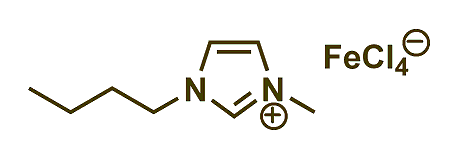 1-Butyl-3-methylimidazolium tetrachloroferrate(III) 구조식