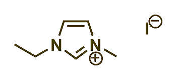 1-Ethyl-3-methylimidazolium iodide 구조식