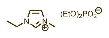 1-Ethyl-3-methylimidazolium diethyl phosphate 구조식