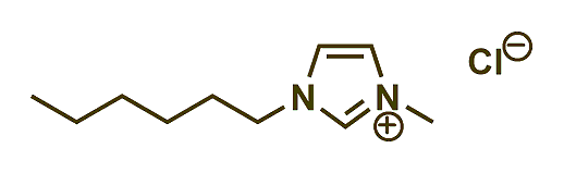 1-Hexyl-3-methylimidazolium chloride 구조식