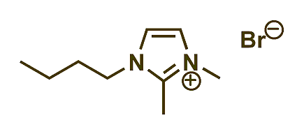 1-Butyl-2,3-dimethylimidazoliumbromide 구조식