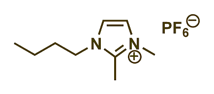 1-Butyl-2,3-dimethylimidazolium hexafluorophosphate 구조식