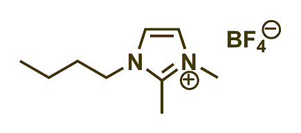 1-Butyl-2,3-dimethylimidazolium tetrafluoroborate 구조식