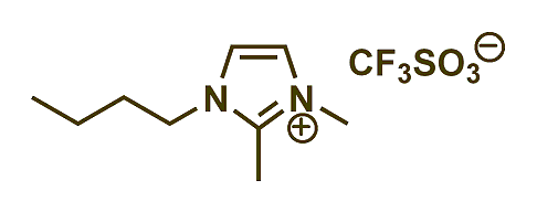 1-Butyl-2,3-dimethylimidazolium triflate 구조식