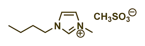1-Butyl-3-methylimidazolium methanesulfonate 구조식