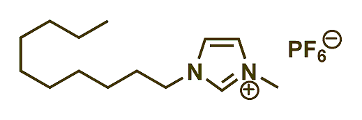1-Decyl-3-methylimidazolium hexafluorophosphate 구조식