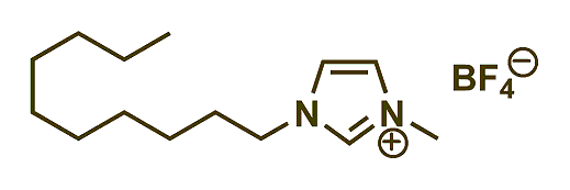 1-Decyl-3-methylimidazolium tetrafluoroborate 구조식