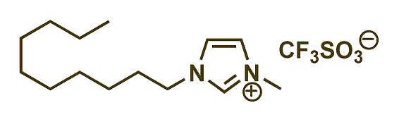 1-Decyl-3-methylimidazolium triflate 구조식