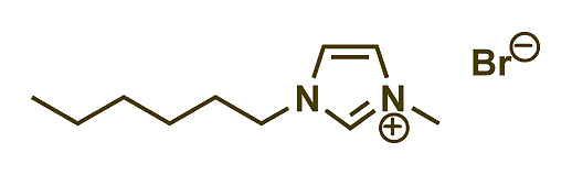 1-Hexyl-3-methylimidazolium bromide 구조식