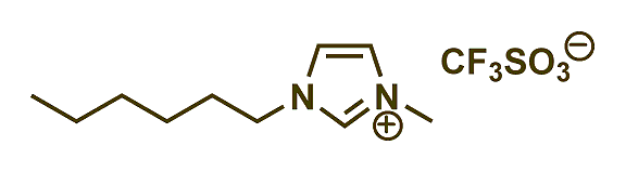 1-Hexyl-3-methylimidazolium triflate 구조식