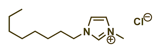 1-Methyl-3-octylimidazolium chloride 구조식
