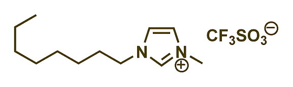1-Methyl-3-octylimidazolium triflate 구조식