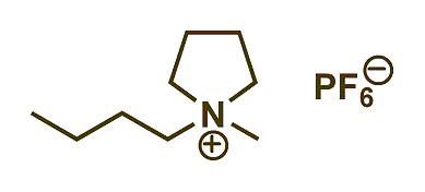1-Butyl-1-methylpyrrolidinium hexafluorophosphate 구조식