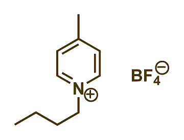 1-Butyl-4-methylpyridinium tetrafluoroborate 구조식
