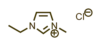 1-Ethyl-3-methylimidazolium chloride 구조식