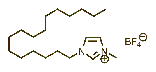 1-Hexadecyl-3-methylimidazolium tetrafluoroborate 구조식