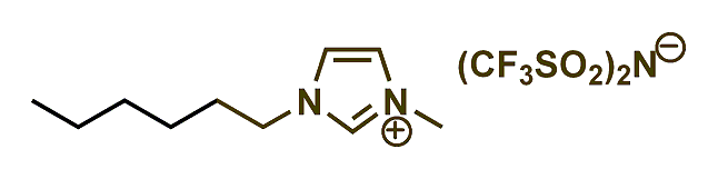 1-Hexyl-3-methylimidazolium bis(trifluoromethylsulfonyl)imide 구조식