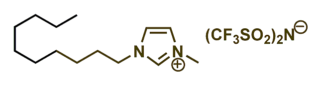 1-Decyl-3-methylimidazolium bis(trifluoromethylsulfonyl)imide 구조식