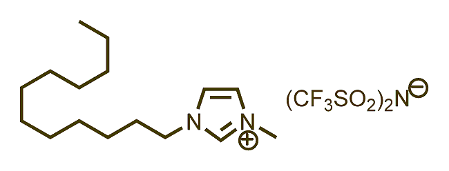 1-Dodecyl-3-methylimidazolium bis(trifluoromethylsulfonyl)imide 구조식