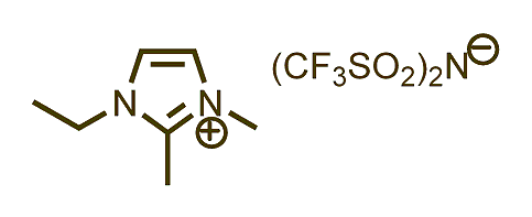 1-Ethyl-2,3-dimethylimidazolium bis(trifluoromethylsulfonyl)imide 구조식
