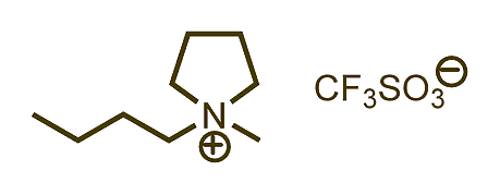 1-Butyl-1-methylpyrrolidinium triflate 구조식