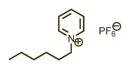 1-Hexylpyridinium hexafluorophosphate 구조식