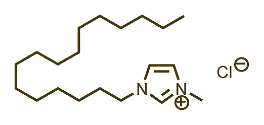 1-Hexadecyl-3-methylimidazolium chloride 구조식