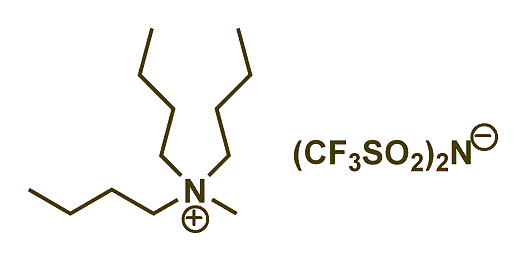 Tributylmethylammonium bis(trifluoromethylsulfonyl)imide 구조식