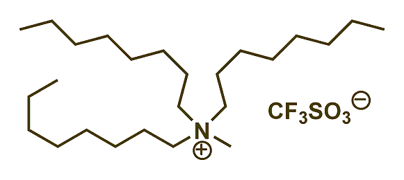 Methyltrioctylammonium triflate 구조식