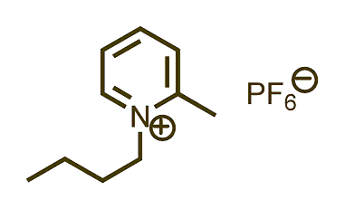 1-Butyl-2-methylpyridinium hexafluorophosphate 구조식