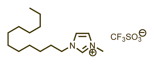 1-Dodecyl-3-methylimidazolium triflate 구조식