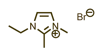 1-Ethyl-2,3-dimethylimidazolium bromide 구조식