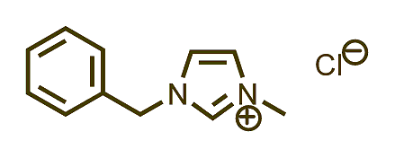 1-Benzyl-3-methylimidazolium chloride 구조식