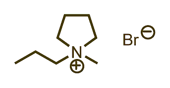 1-Methyl-1-propylpyrrolidinium bromide 구조식