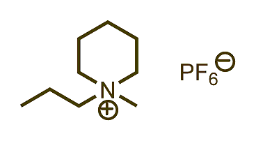 1-Methyl-1-propylpiperidinium hexafluorophosphate 구조식