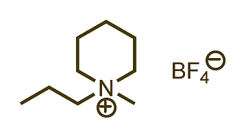 1-Methyl-1-propylpiperidinium tetrafluoroborate 구조식