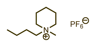 1-Butyl-1-methylpiperidinium hexafluorophosphate 구조식